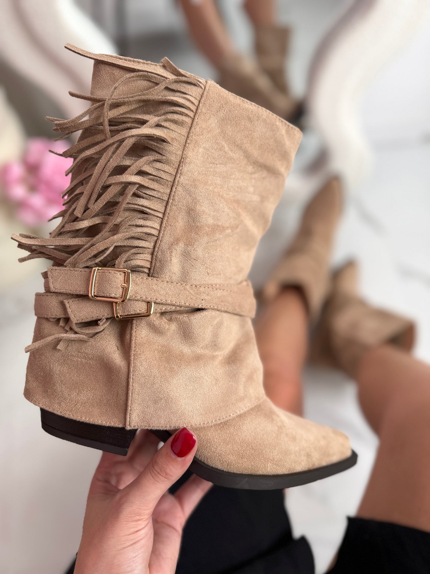 Cody Fringle Khaki Støvler