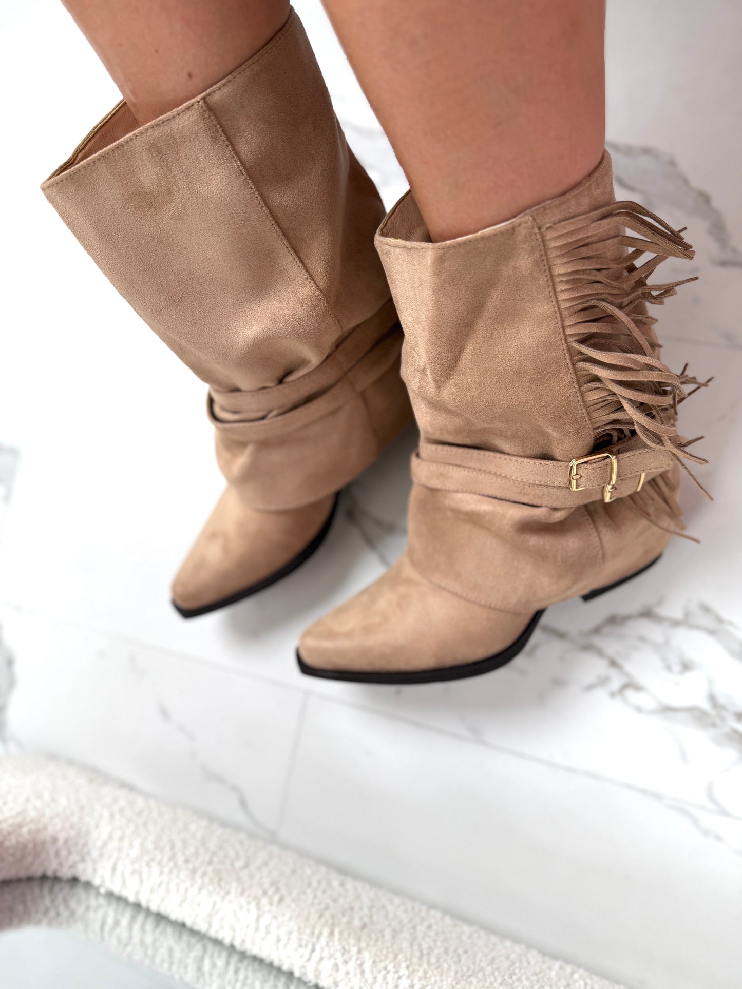 Cody Fringle Khaki Støvler