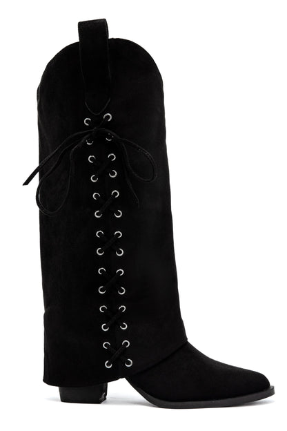 Cover Lace Svart Støvler