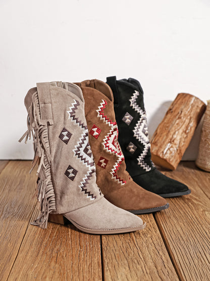 Cover Fringle Taupe Støvler