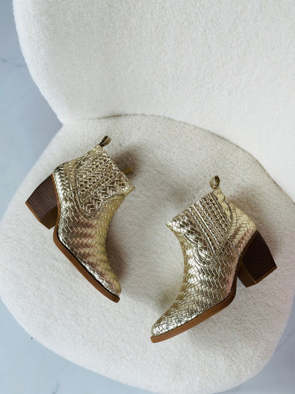 Cowboy Lave Gullstøvler