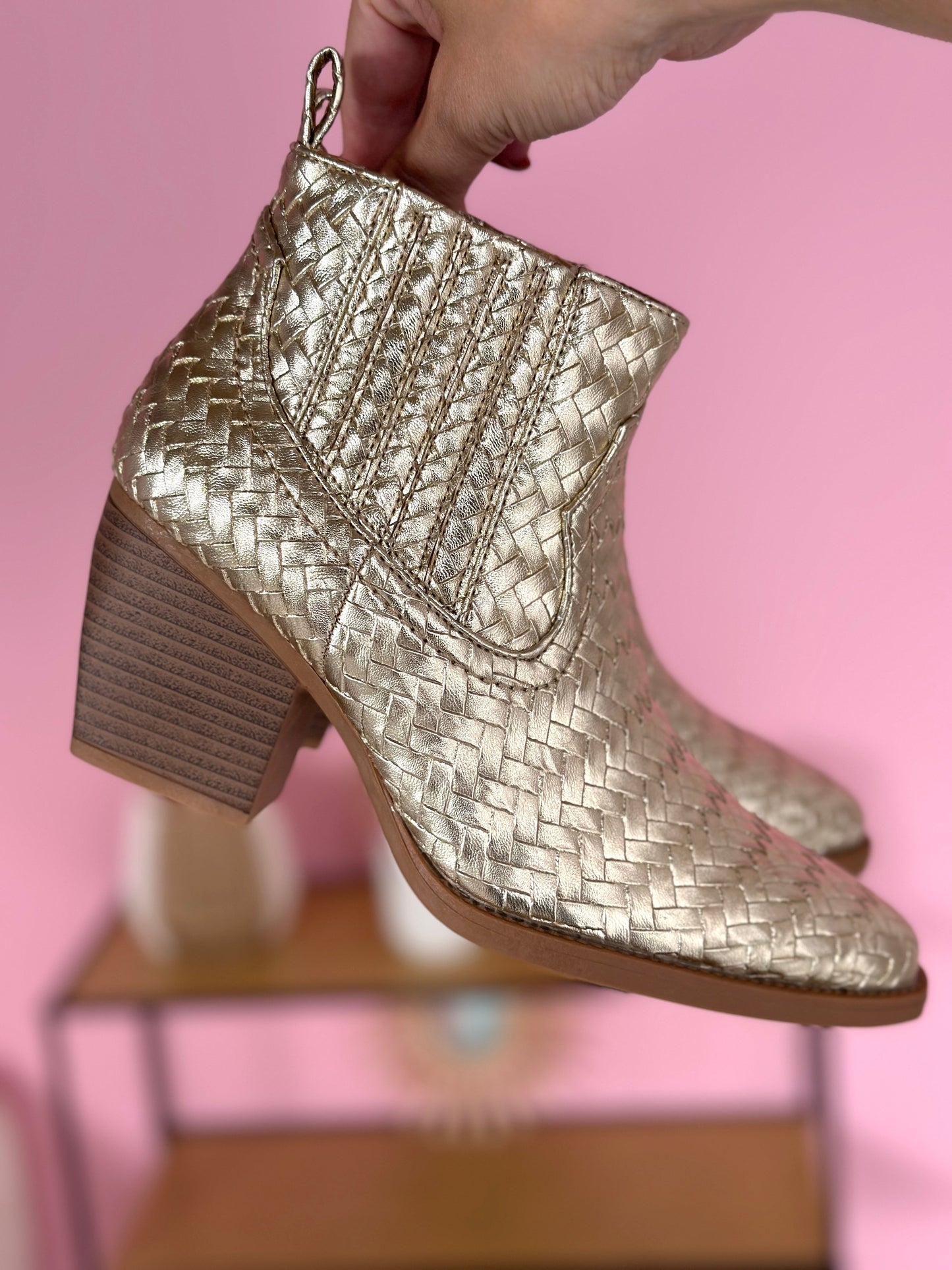 Cowboy Lave Gullstøvler