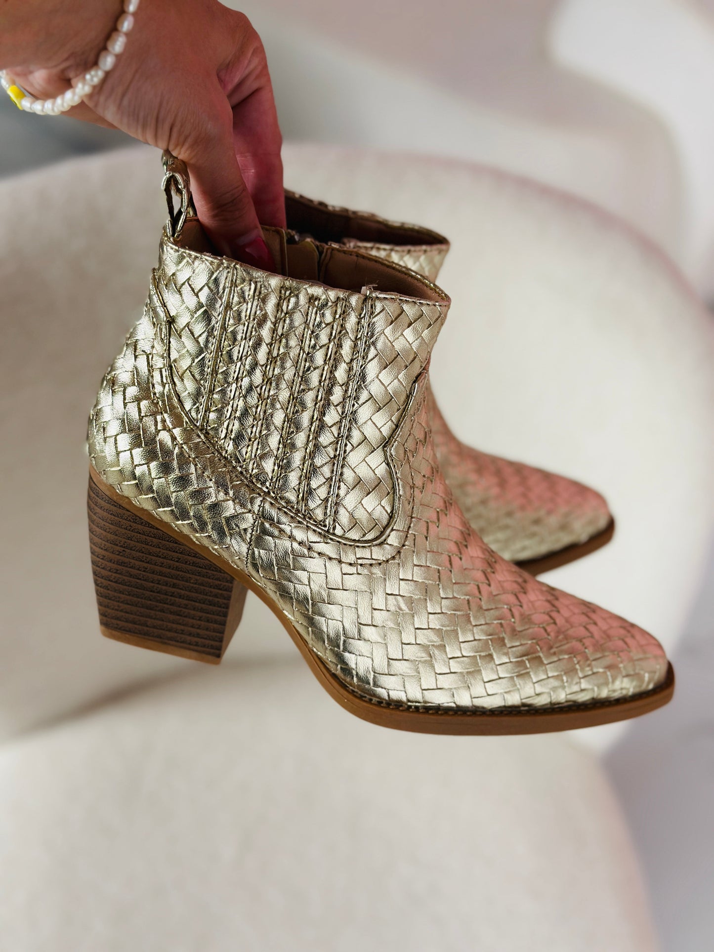 Cowboy Lave Gullstøvler