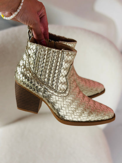 Cowboy Lave Gullstøvler