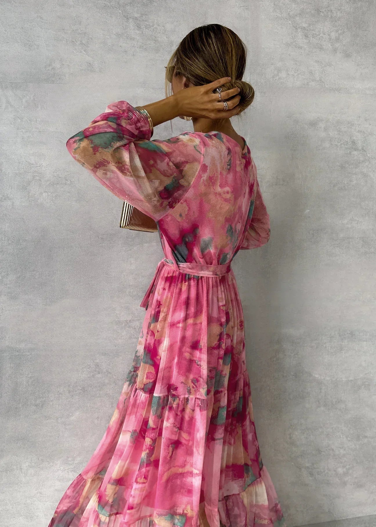 Hazel™ | Blomstertrykk omslagskjole