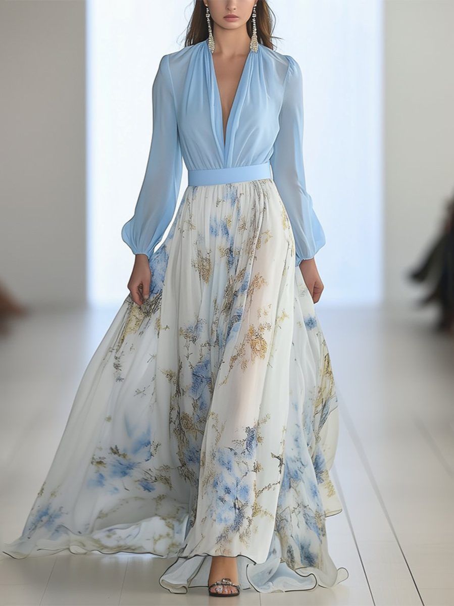 Harper™ | Vakker Maxi-kjole med Blomsterprint