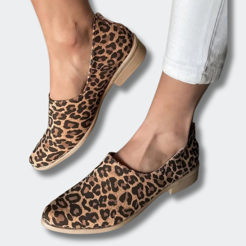 Fabienne™ | Lukkede mokasiner Leopard