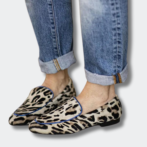 Viëne™ | Leopardmoccasiner Blå