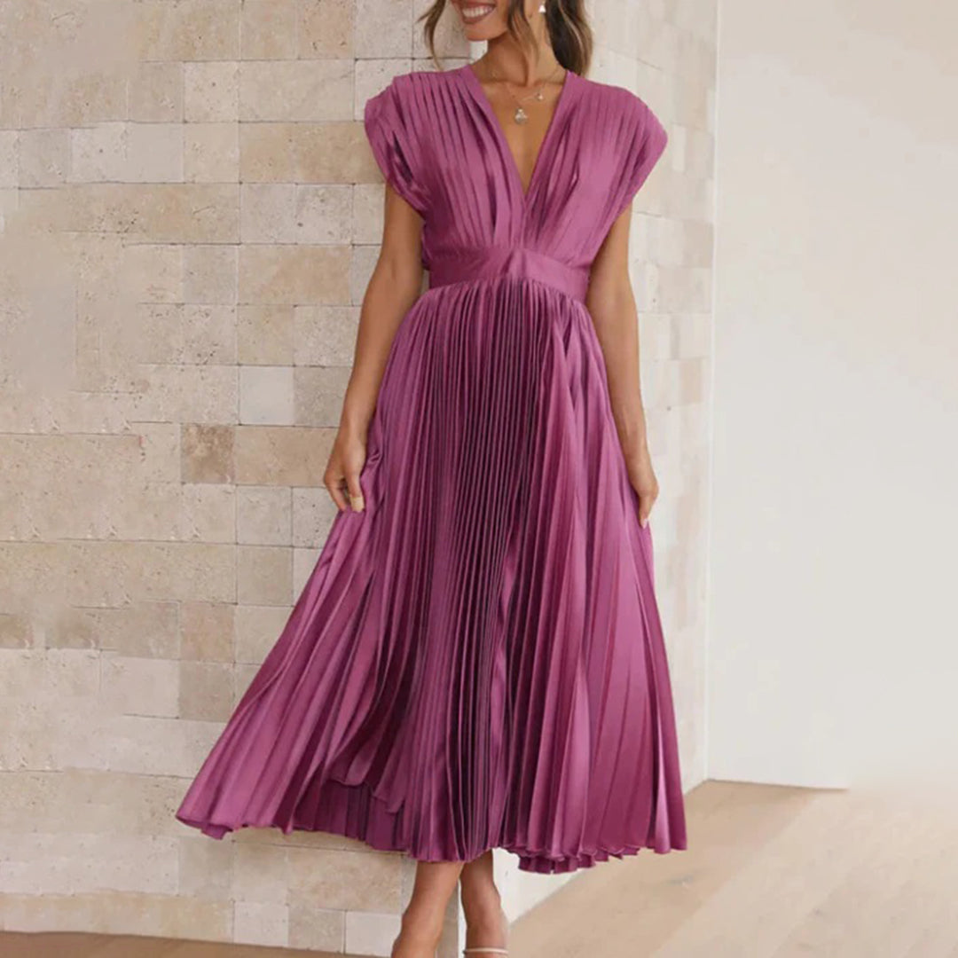 Marni™ | Tidløs Plisserte Midi Kjole