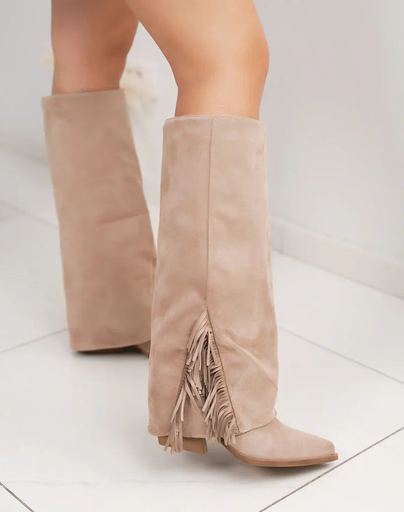 Misha Fringle Taupe Støvler