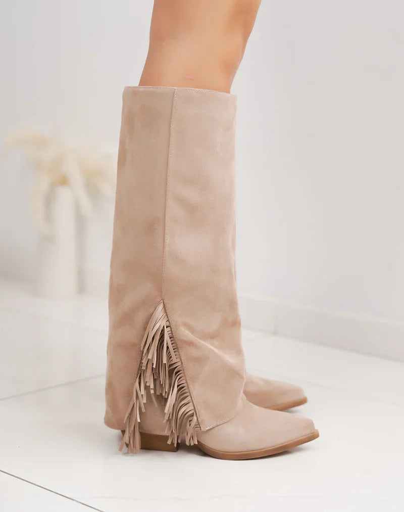 Misha Fringle Taupe Støvler