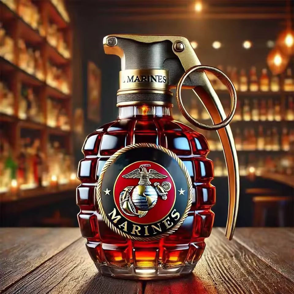 Whiskyflaske - Granatutgave Marines