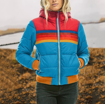 Ines - Retro Jakke med Pelshette