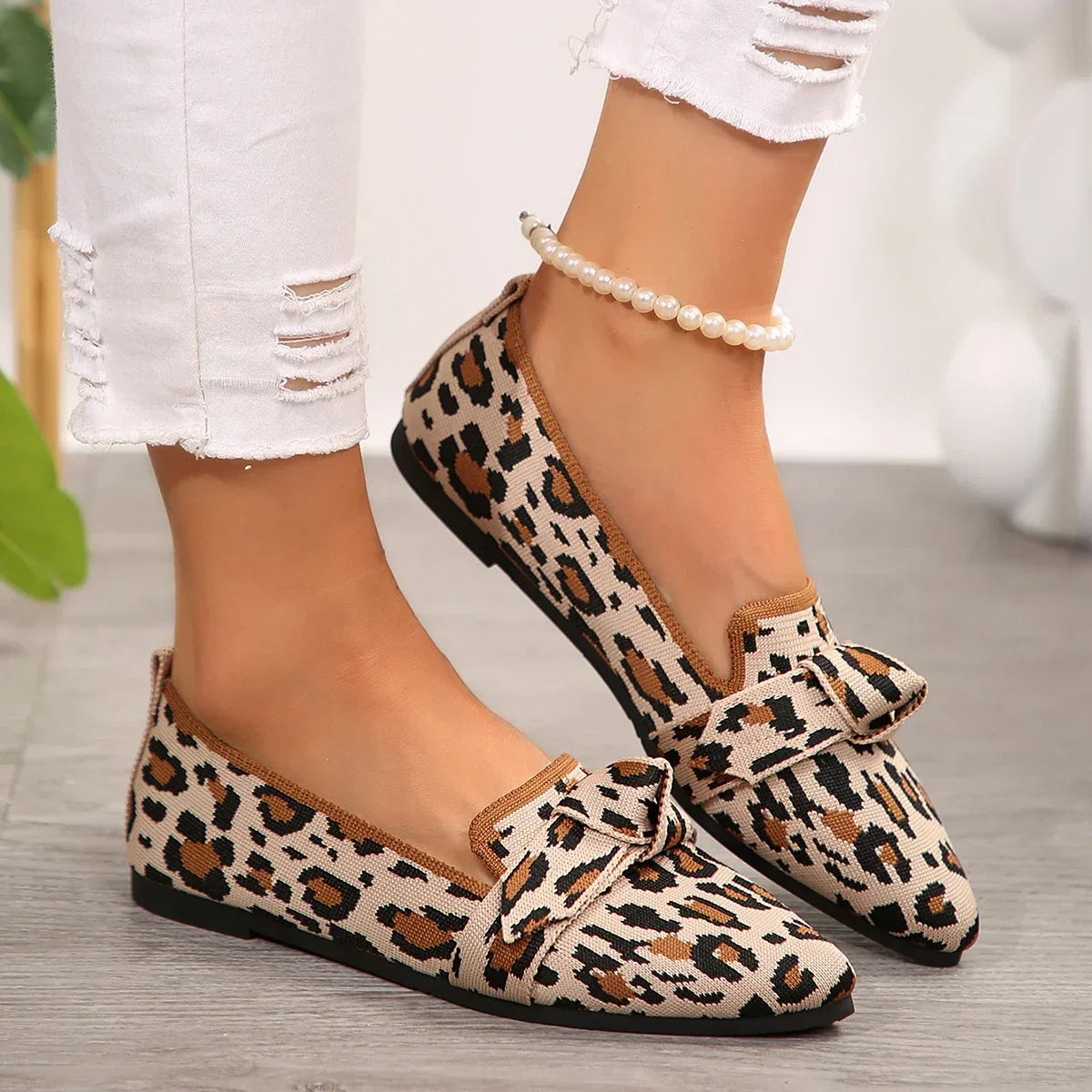 Marie™ | Leopard Mokasiner