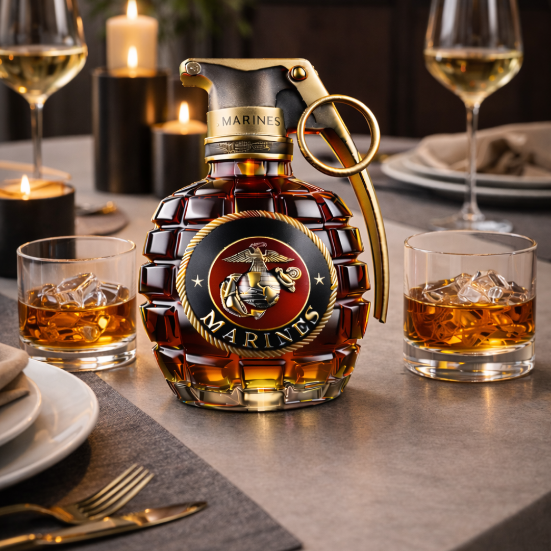 Whiskyflaske - Granatutgave Marines