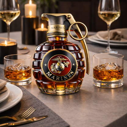 Whiskyflaske - Granatutgave Marines