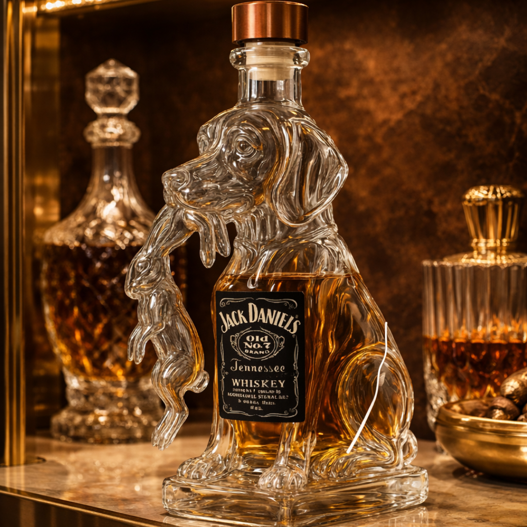 Jack Daniel's Whisky Flaske - Hund Edition