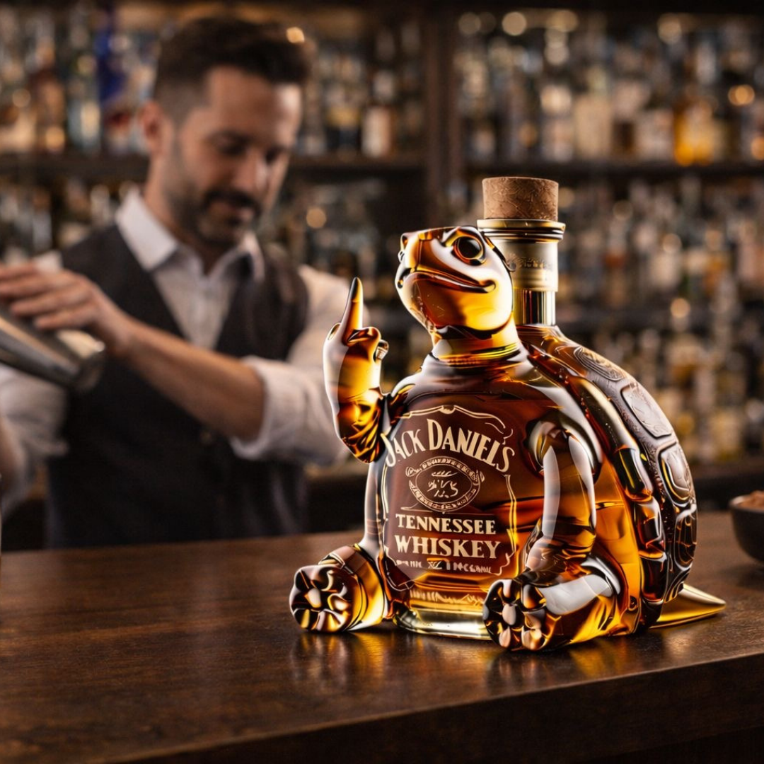 Jack Daniel's Whisky Flaske - Skilpaddeutgave