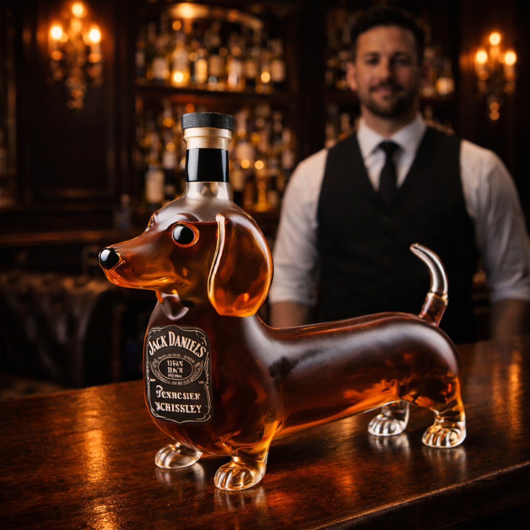 Jack Daniel's Whisky Flaske - Dachshund Utgave