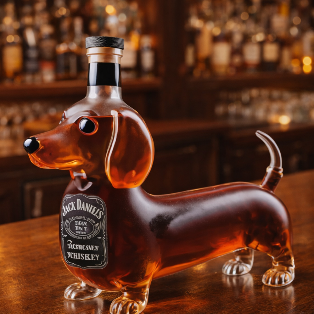 Jack Daniel's Whisky Flaske - Teckel Utgave