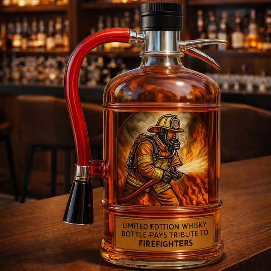 Whiskyflaske - Brannslukkerutgave