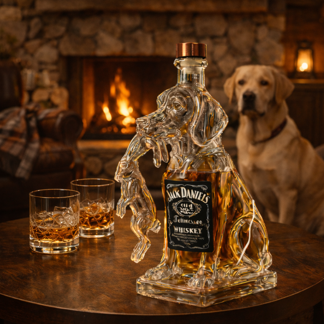 Jack Daniel's Whisky Flaske - Hund Edition
