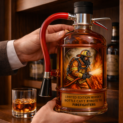 Whiskyflaske - Brannslukkerutgave