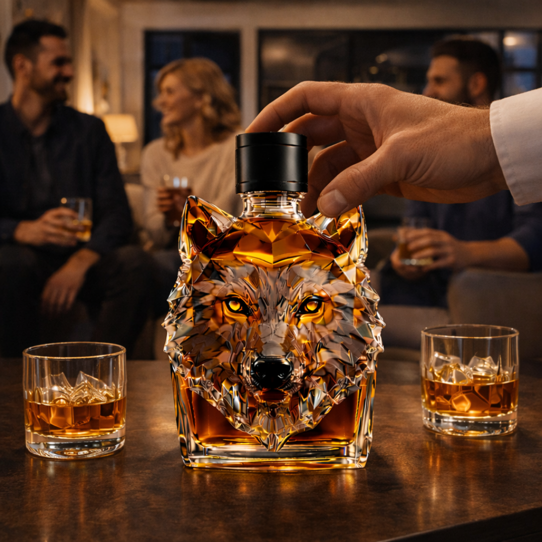 Whiskyflaske - Ulv Edition