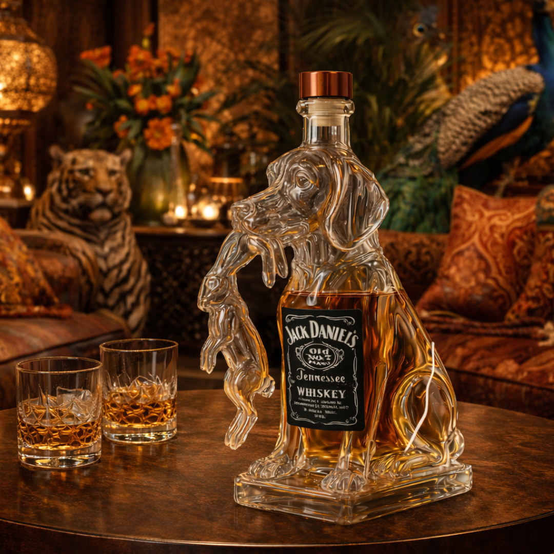 Jack Daniel's Whisky Flaske - Hund Edition
