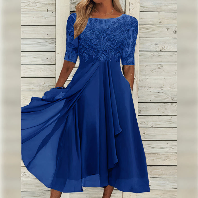 Puck™ | Elegant Midi-kjole i Blonder