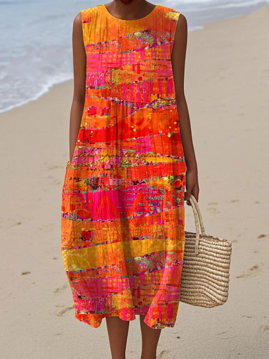 Faye™ Sunset Midi Kjole