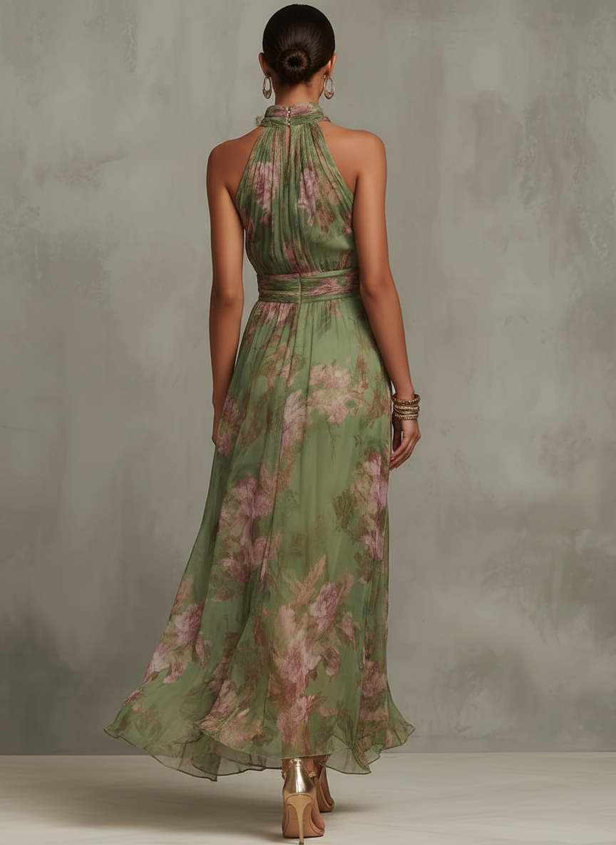 Faith™ | Elegant Blomster Maxi Kjole