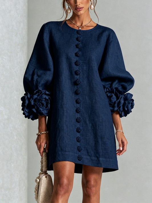 Amelia | Rosetti-hihainen Mini Mekko
