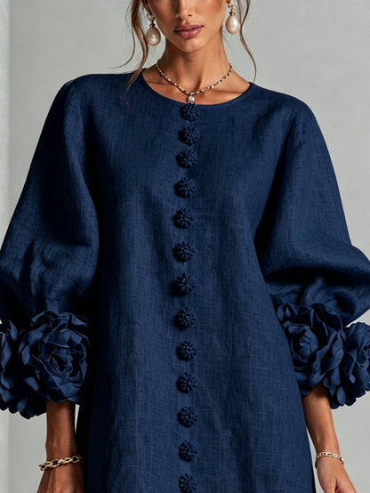 Amelia | Rosetti-hihainen Mini Mekko