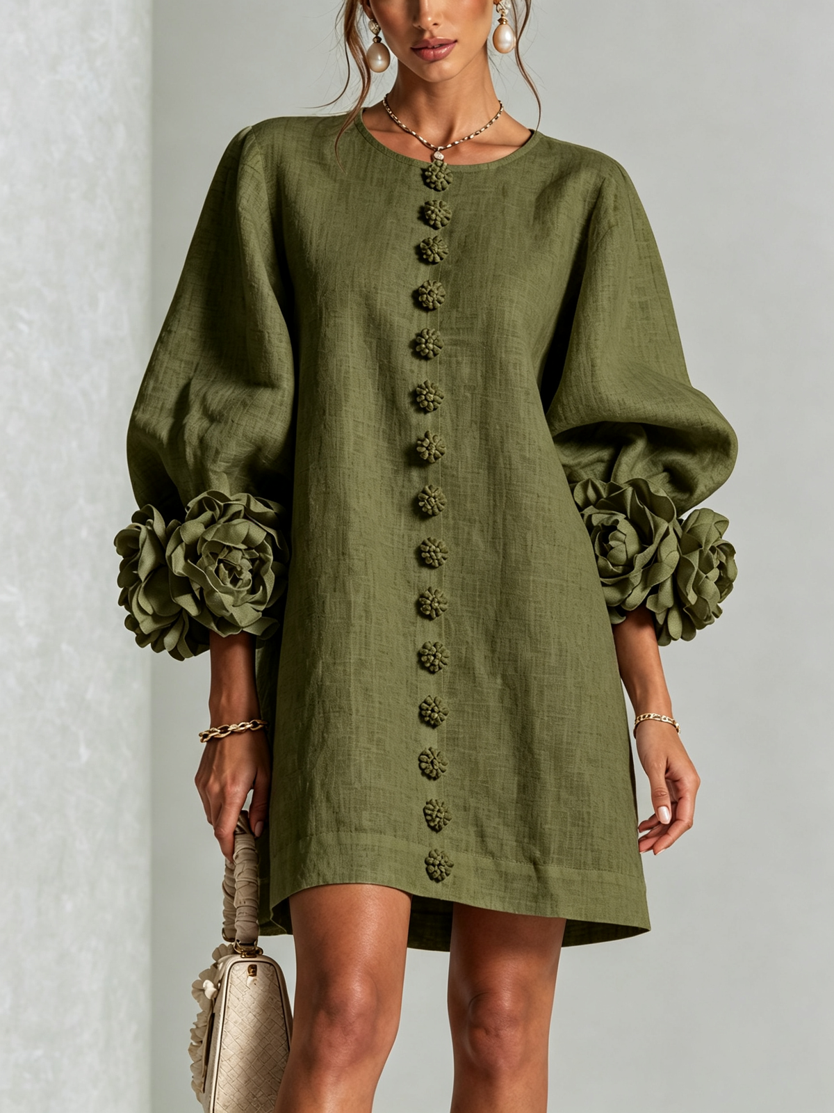 Rosalie - Napillinen Mini Mekko