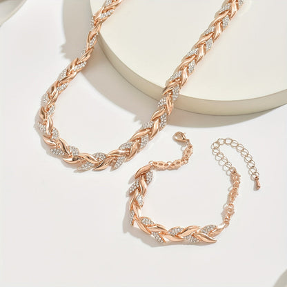 Elegant Glass Strass Fiskesvans Sett