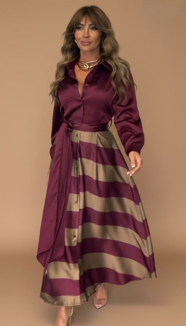 Mila™ | Maxi Stripete Kjole