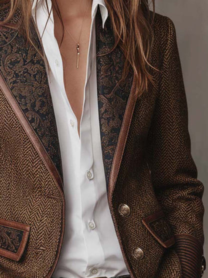 Hollis | Herringbone Paneeli Blazer
