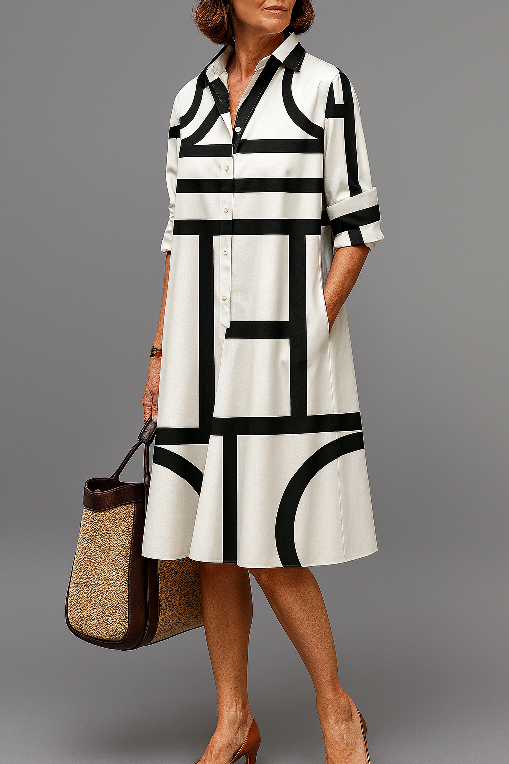 Annette | Elegant Midi Kjole
