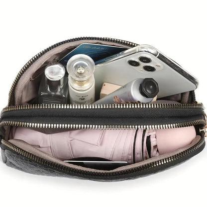 Cora | Belle mini skulderveske i kunstskinn med krokodillemønster