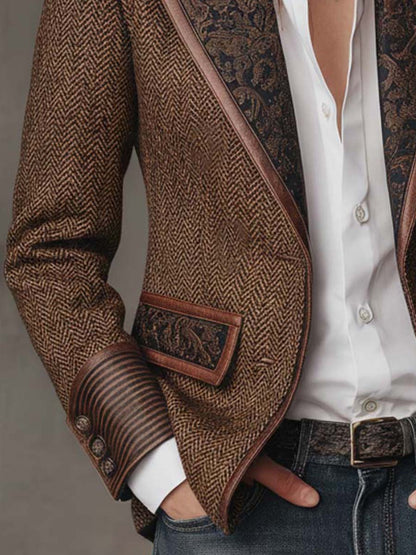 Hollis | Herringbone Paneeli Blazer