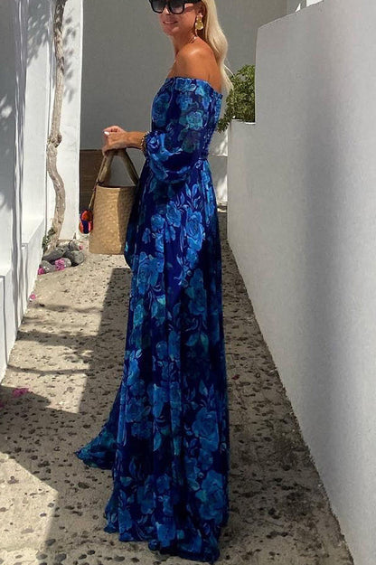 Yara™ | Romantiske Blomster Maxi-kjole