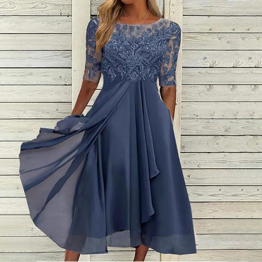 Puck™ | Elegant Midi-kjole i Blonder
