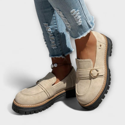 Lora™ | Avslappede Mokasiner med Rund Tå