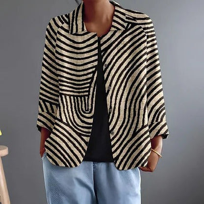 Hazel | Raidallinen Avoin Blazer
