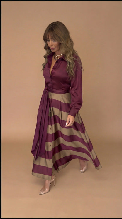 Mila™ | Maxi Stripete Kjole