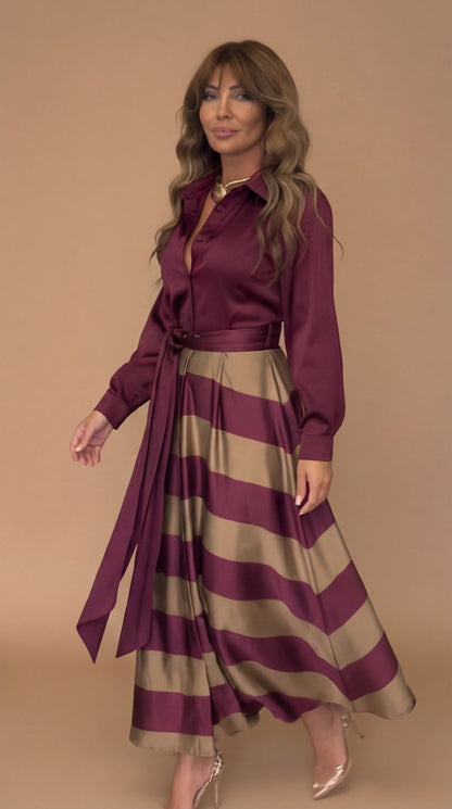 Mila™ | Maxi Stripete Kjole