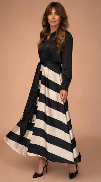 Mila™ | Maxi Stripete Kjole
