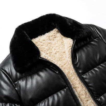 Lämmin vuorattu takki vintage-tyylillä