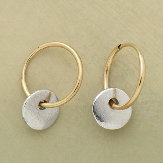Håndlaget Elegant Hoop Øredobber
